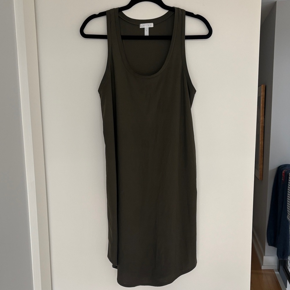 Leith Dark Olive Sleeveless Mini Dress